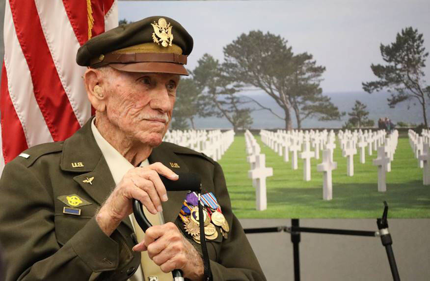 World War II veteran and former prisoner of war Dean Whitaker.