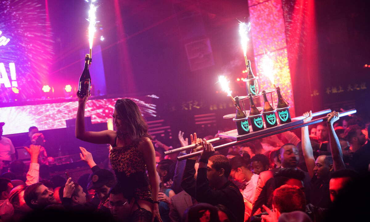 Bottle service is served at Tao Nightclub in The Venetian. (Courtesy of Tao Group Hospitality)