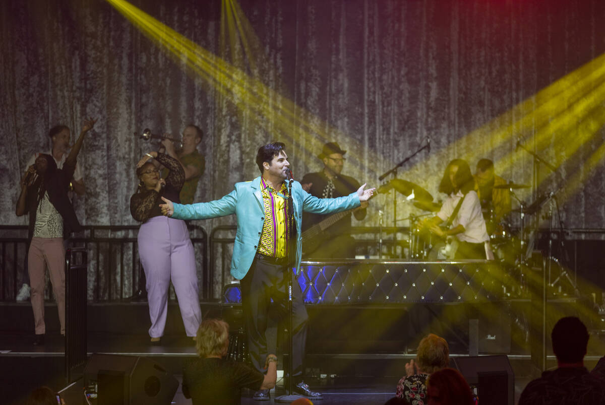 Frankie Moreno sings during the opening night performance of his the first residency at the Pal ...
