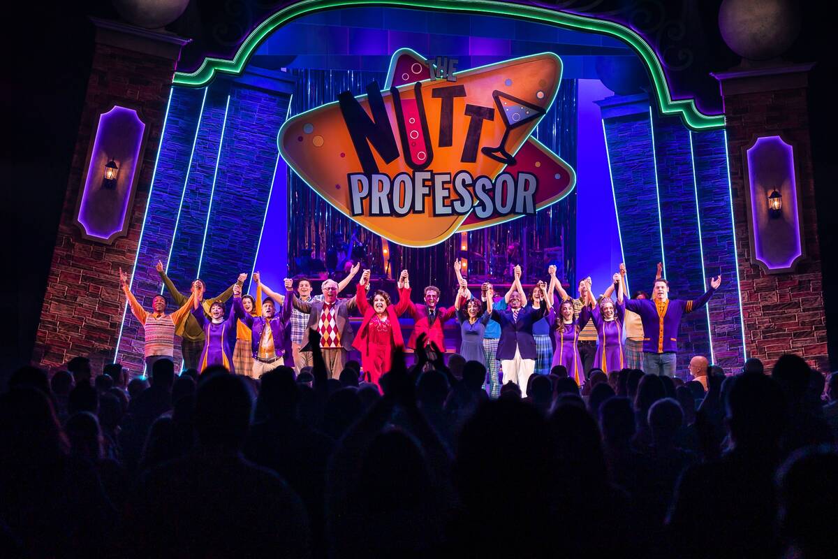 The closing scene from "The Nutty Professor" at Ogunquit Playhouse in Maine on July 8, 2022. (N ...