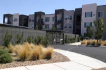 The Elysian West apartment complex is located off of South Jerry Tarkanian Way in Las Vegas, We ...