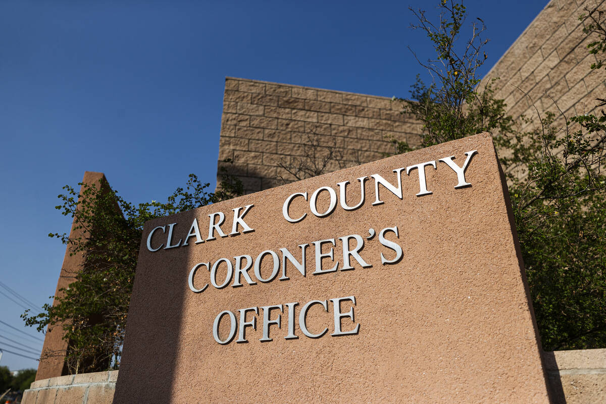 The Clark County Coroner’s office in Las Vegas. (Benjamin Hager/Las Vegas Review-Journal) @be ...