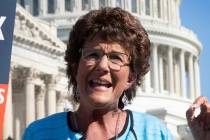 FILE - In this July 19, 2018, photo, Rep. Jackie Walorski, R-Ind., speaks on Capitol Hill in Wa ...