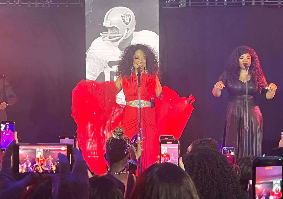 Diana Ross was the surprise superstar headliner and sang a medley of songs in a 40-minute set a ...