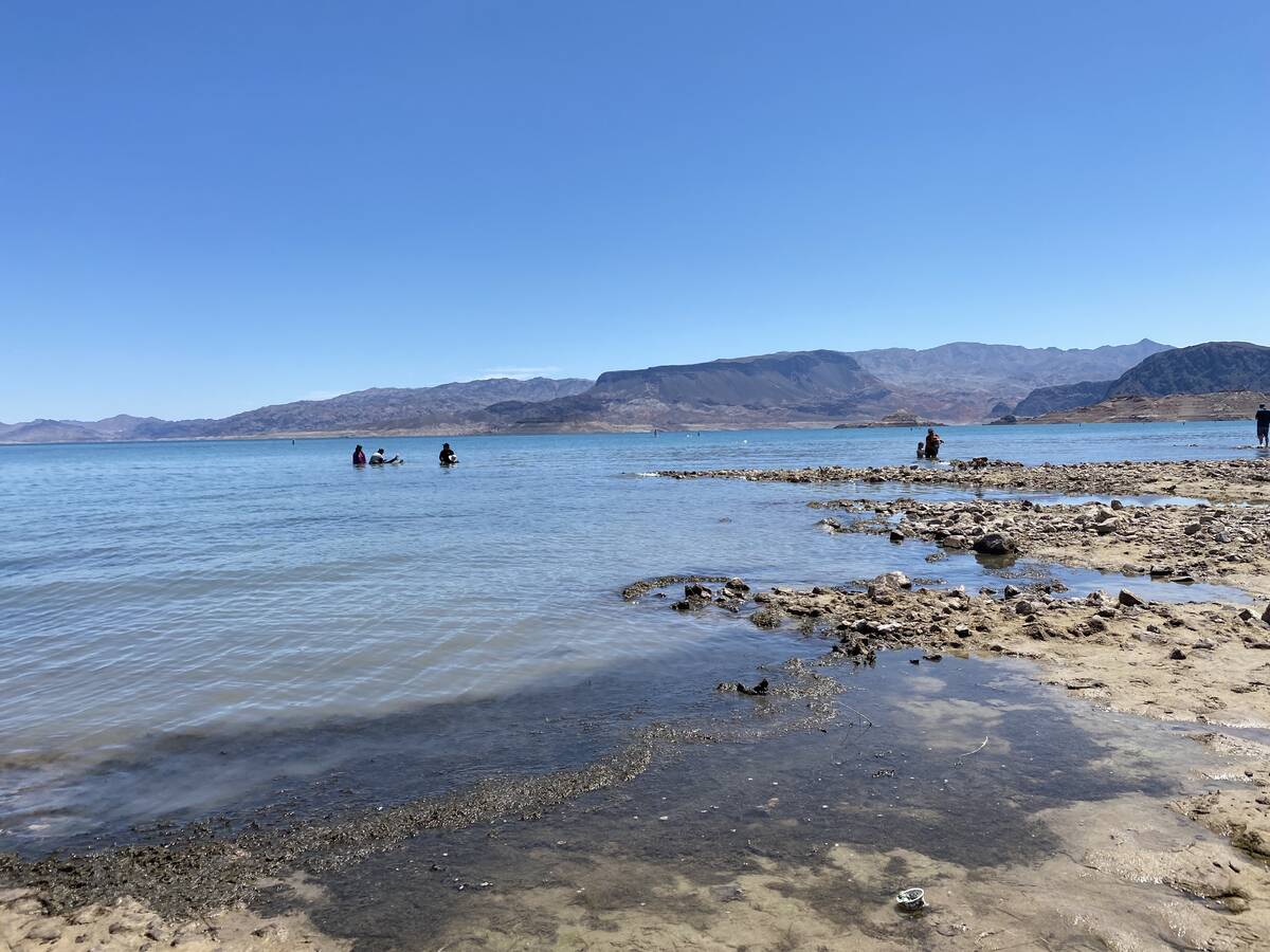 Swim Beach at Lake Mead National Recreation on Sunday, Aug. 7, 2022, a day after human skeletal ...