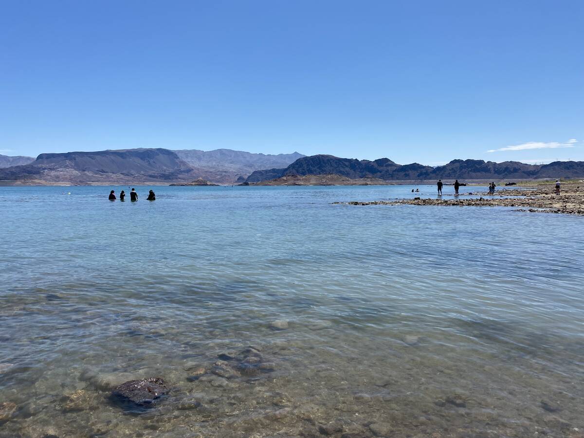 Swim Beach at Lake Mead National Recreation on Sunday, Aug. 7, 2022, a day after human skeletal ...