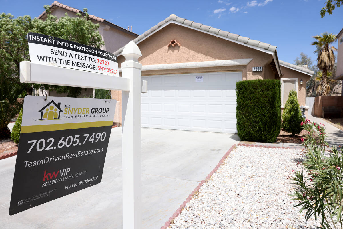 A home for sale at 7006 Mandy Scarlet Court in the southwest Las Vegas Valley Friday, June 17, ...