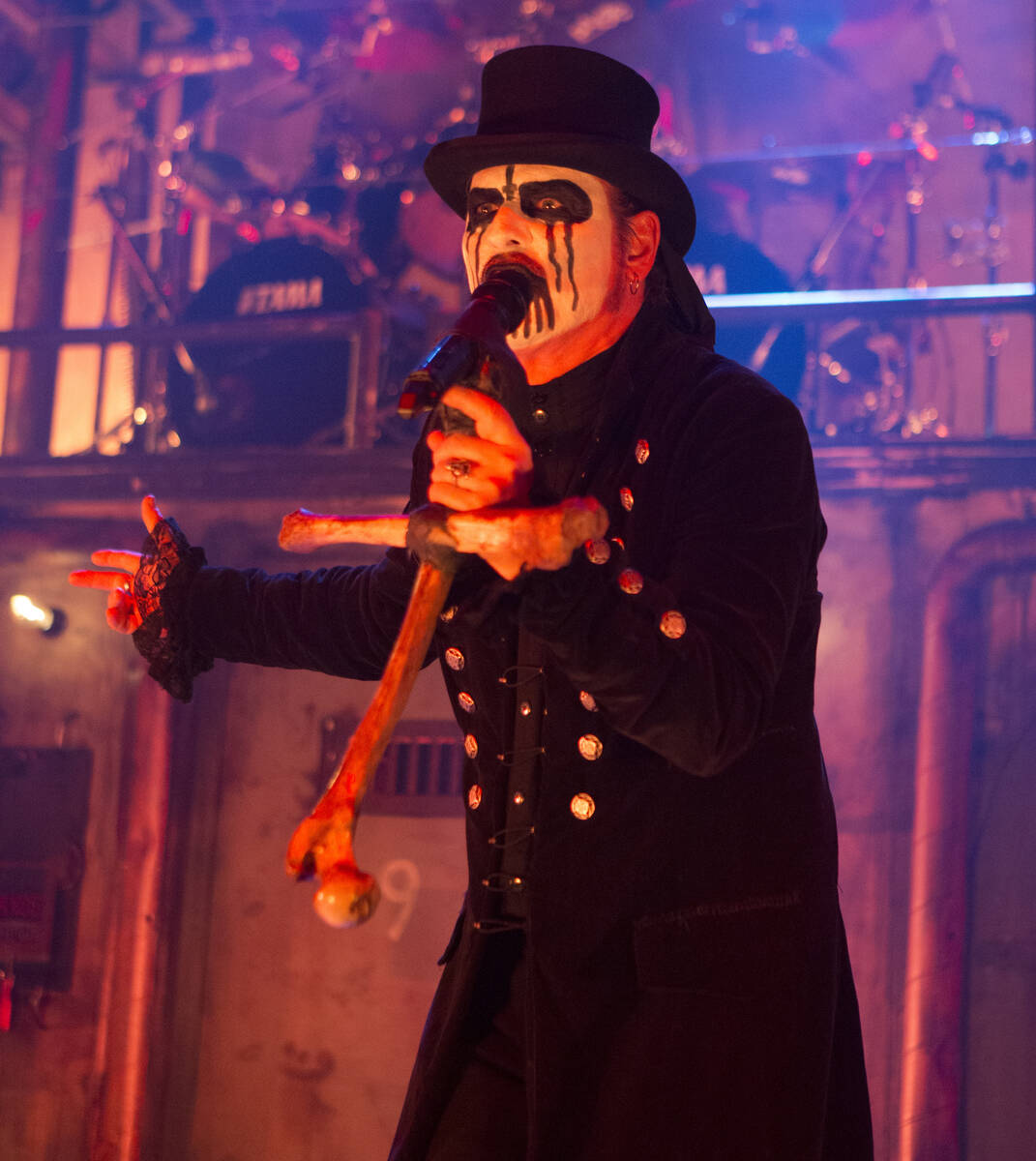 King Diamond performs in concert during his "Institute North America Tour" at The Tow ...