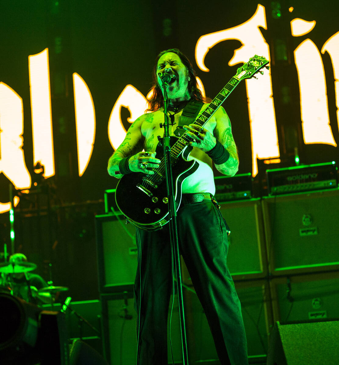 Matt Pike of High on Fire performs at the Mandalay Bay Events Center during the Psycho Las Vega ...