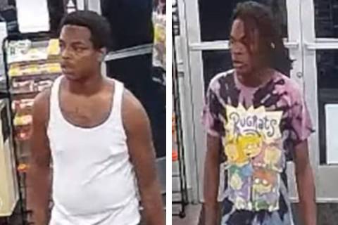Police are seeking the public’s assistance to identify two suspects involved in a strong ...