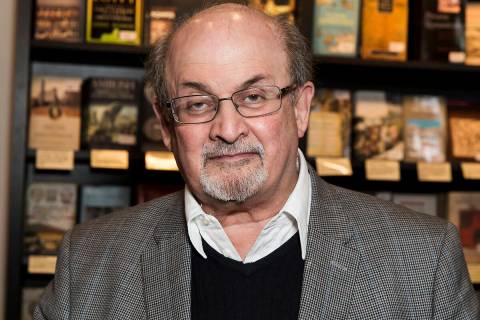 Author Salman Rushdie appears at a signing for his book "Home" in London on June 6, 2017. Rushd ...