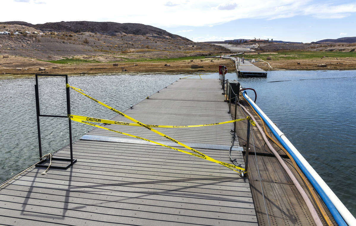 The original former walkway at Callville Bay is no longer in use with a new lot and ramp closer ...