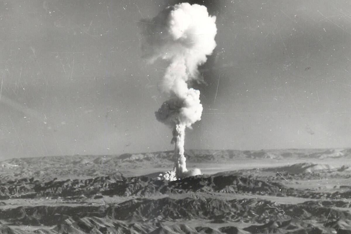 "Priscilla" at Frenchmen's Flat on the Nevada Test Site (now known as the Nevada National Secur ...