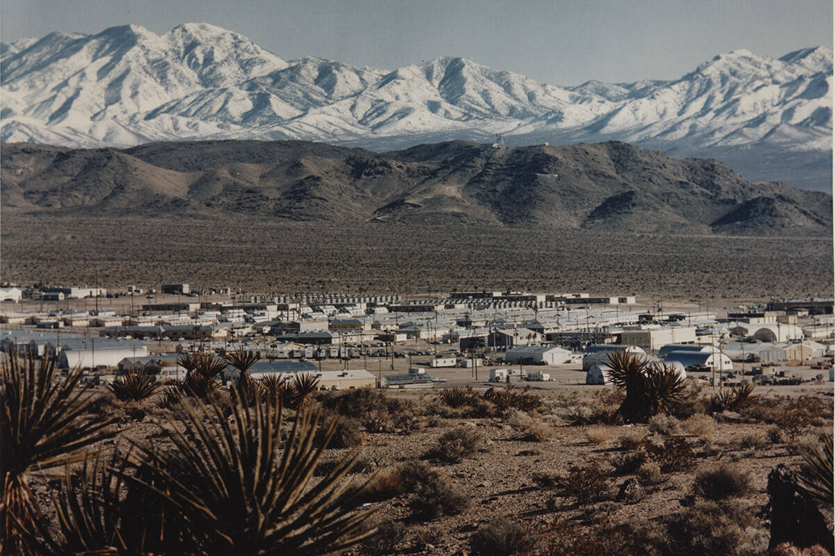 Mercury, the Main Base Camp at Nevada Test Site (NTS). The camp provides overnight accommodatio ...