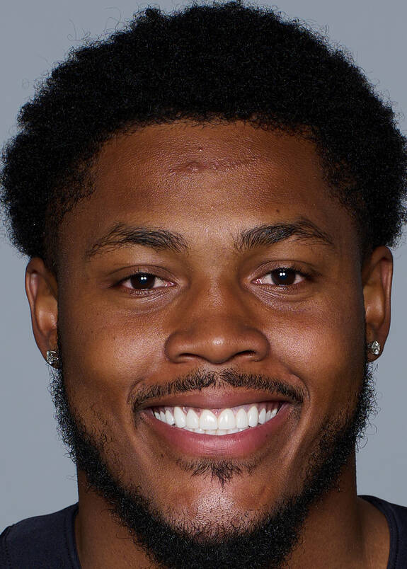 This is a 2022 photo of Josh Jacobs of the Las Vegas Raiders NFL football team. This image refl ...