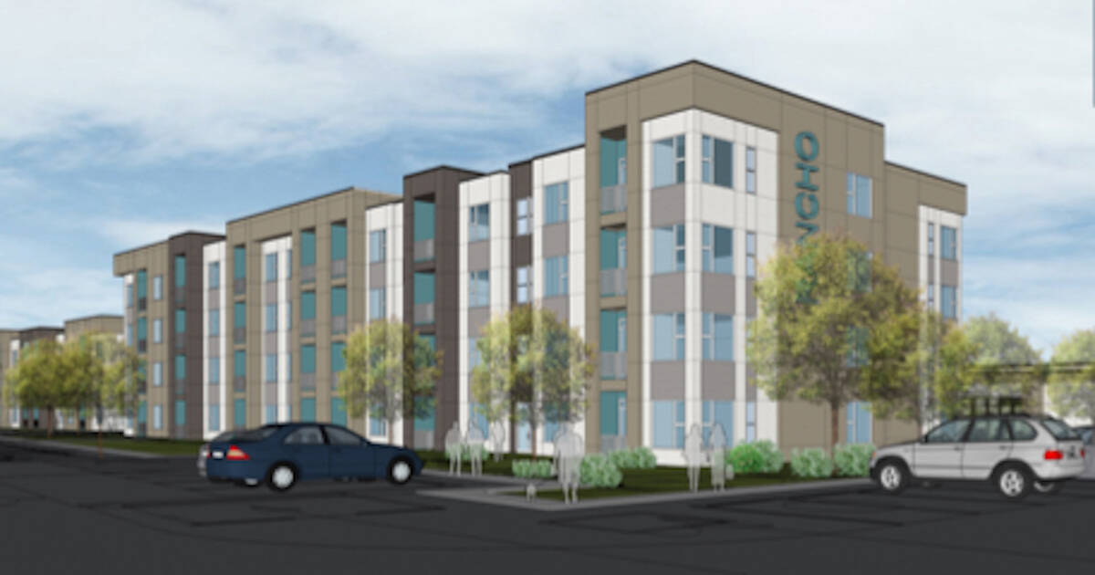 An artist's rendering of a 334-unit apartment complex planned to be built at the late Siegfried ...