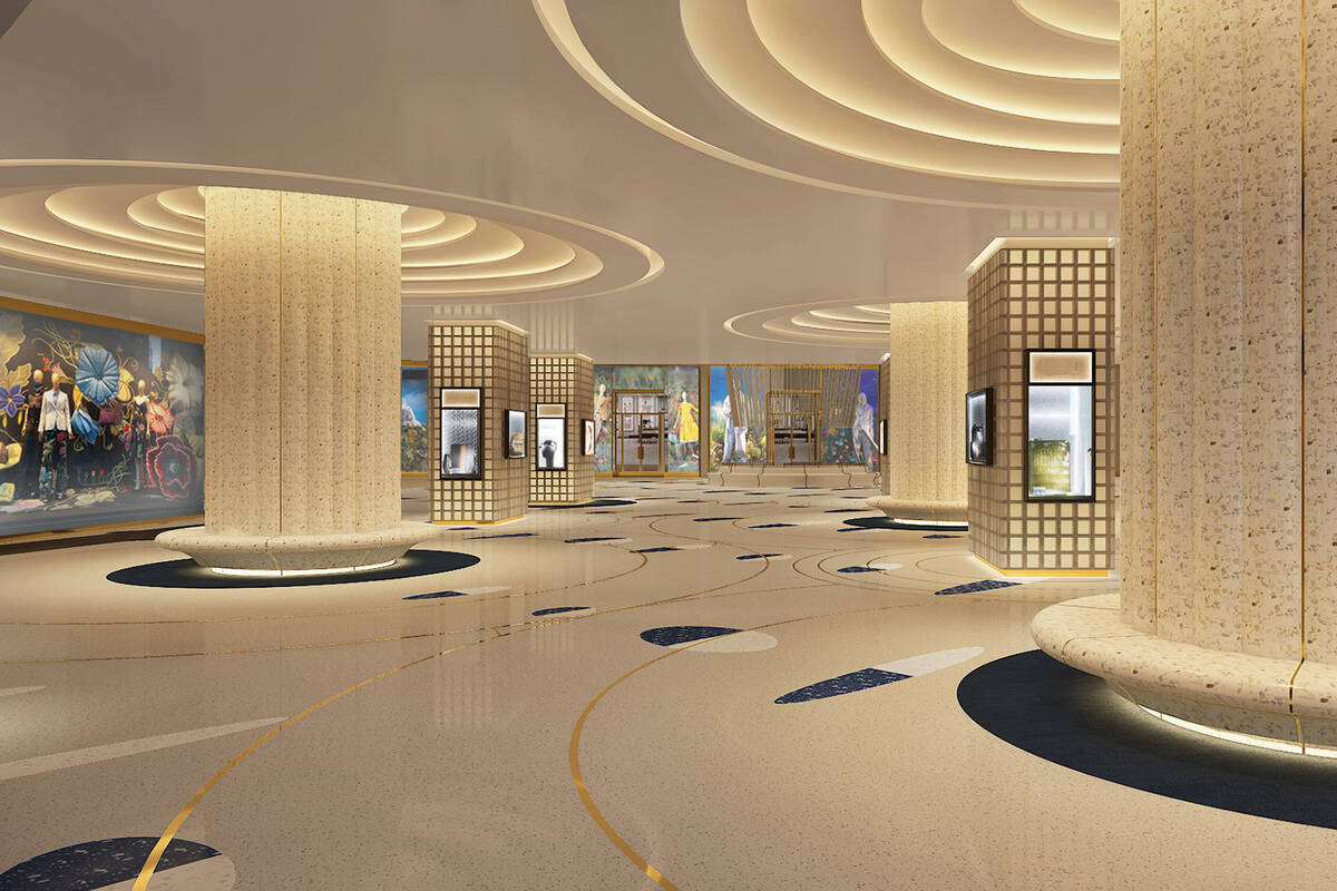 An artist's rendering of retail space at Fontainebleau Las Vegas, a 67-story hotel-casino sched ...