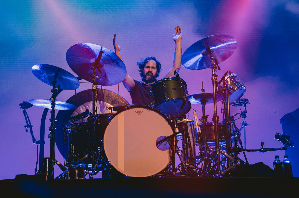 Ronnie Vannucci of The Killers is shown at the Chelsea at the Cosmopolitan of Las Vegas on Frid ...