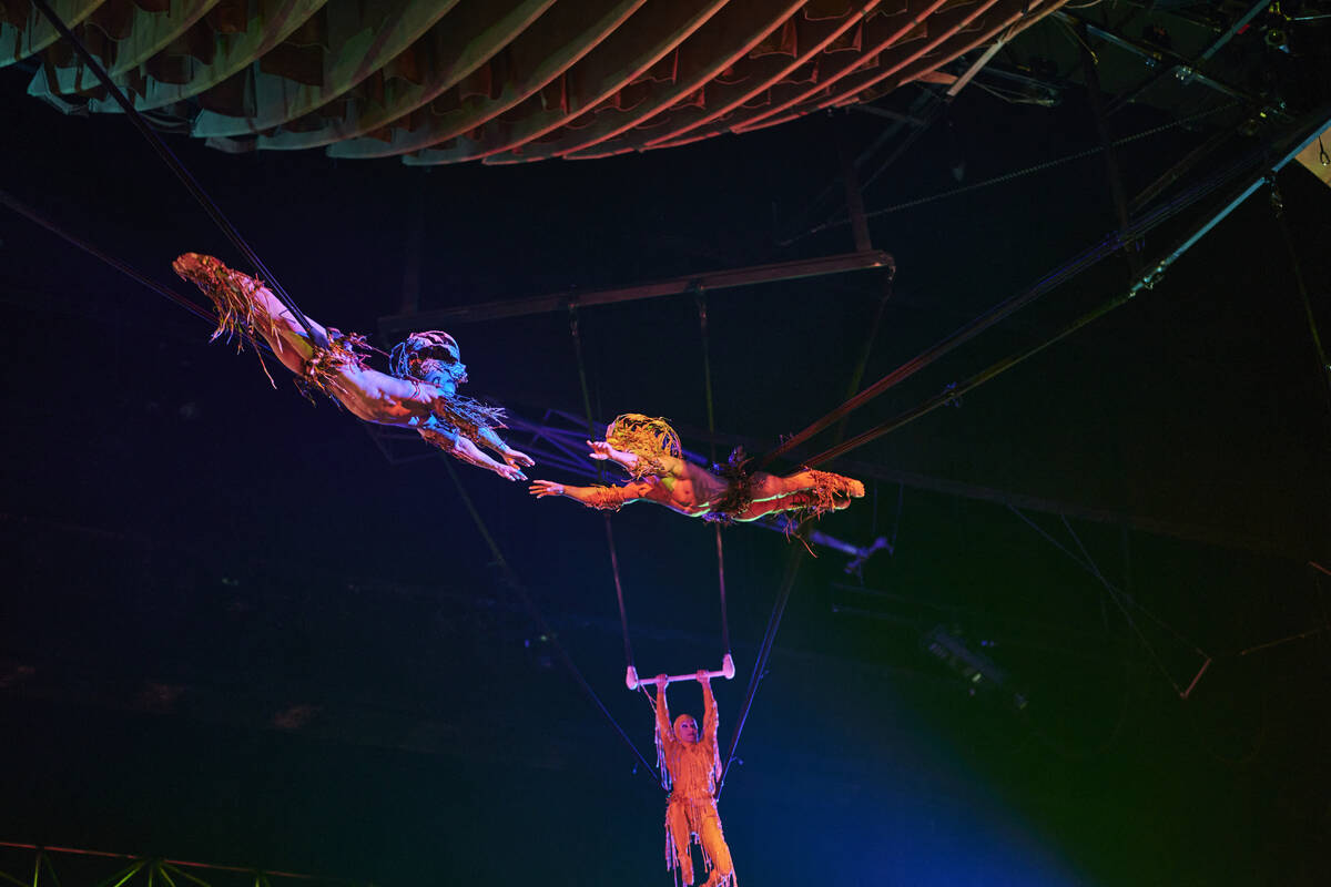 The bungee act at Cirque du Soleil's "Mystery" at Treasure Island. (Cirque du Soleil)