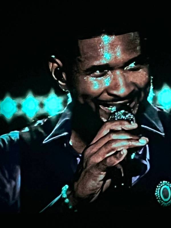 Usher performs on the opening night of his "My Way" residency at Dolby Live at Park MGM on Frid ...