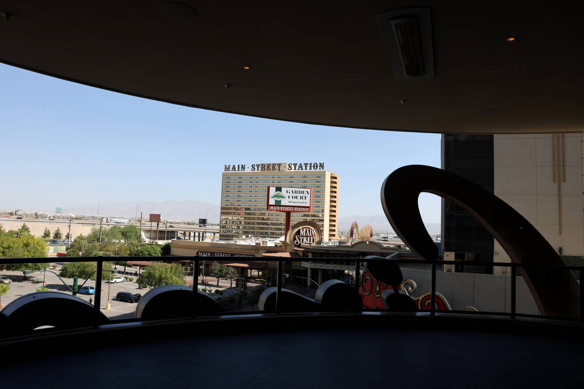 The terrace at the new meetings and conventions space at Circa in downtown Las Vegas Monday, Au ...