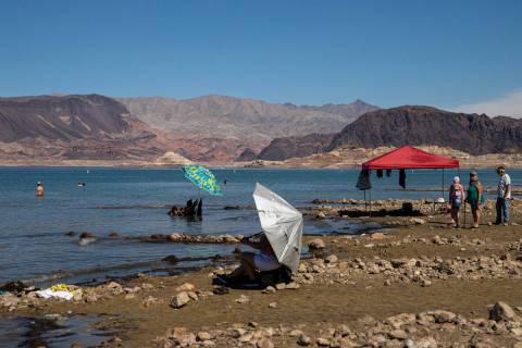 This Aug. 7, 2022, file photo shows Lake Mead National Recreation Area. National Park Service o ...