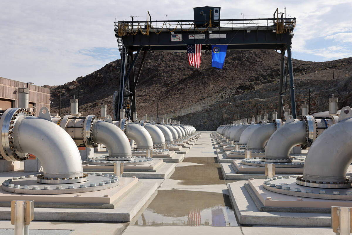 The Southern Nevada Water Authority new low-lake-level pumping station at Lake Mead near Boulde ...