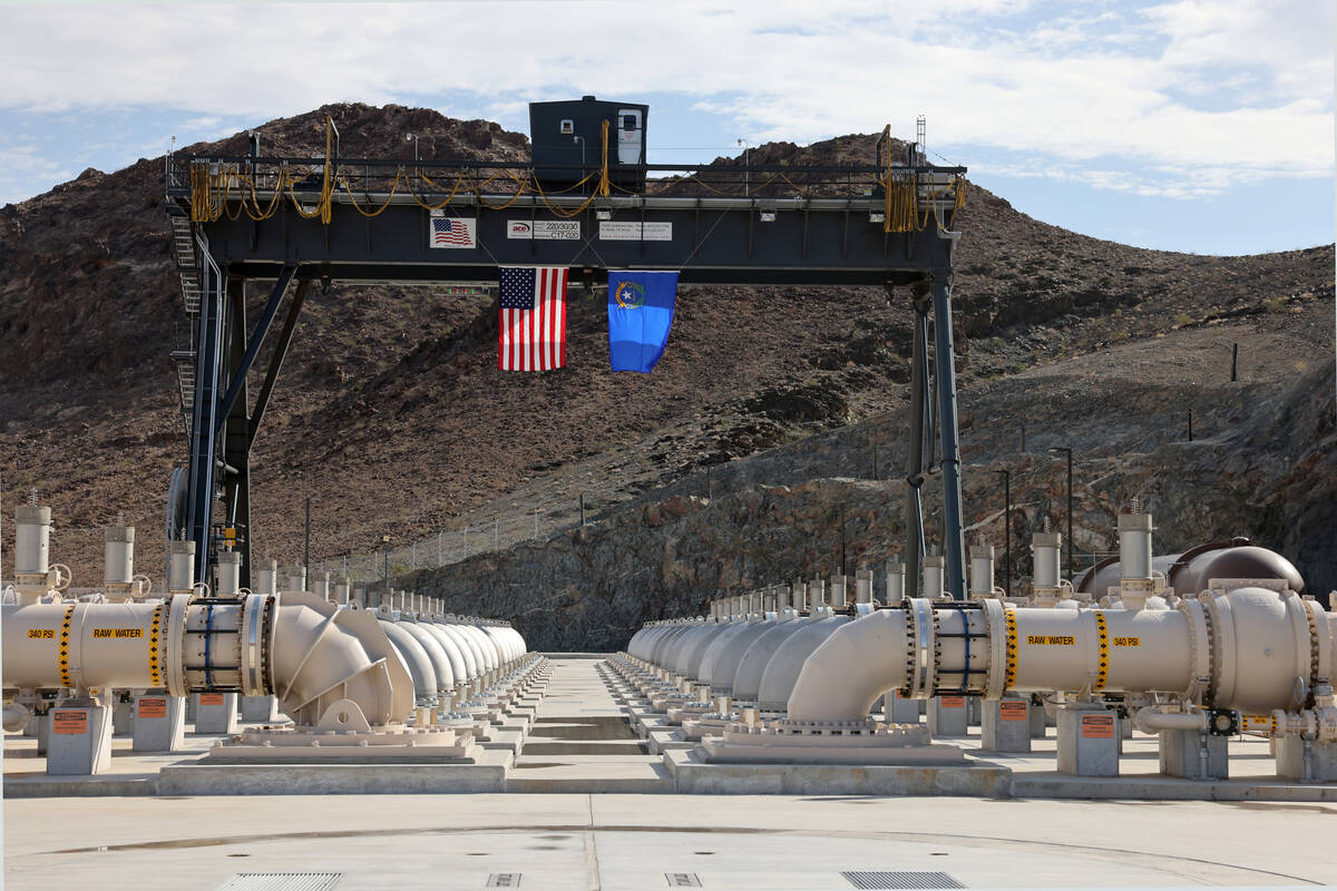 The Southern Nevada Water Authority new low-lake-level pumping station at Lake Mead near Boulde ...