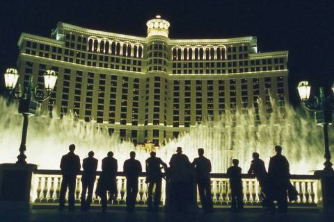 The Fountains of Bellagio were featured in the 2001 movie "Ocean's 11." (Warner Bros.)