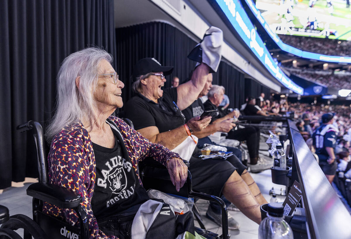 Helen Emerson at 93, with her daughter Diane Wiseman and son Rick Emerson enjoys her first in ...