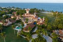 FILE - An aerial view of President Donald Trump's Mar-a-Lago estate Aug. 10, 2022, in Palm Beac ...