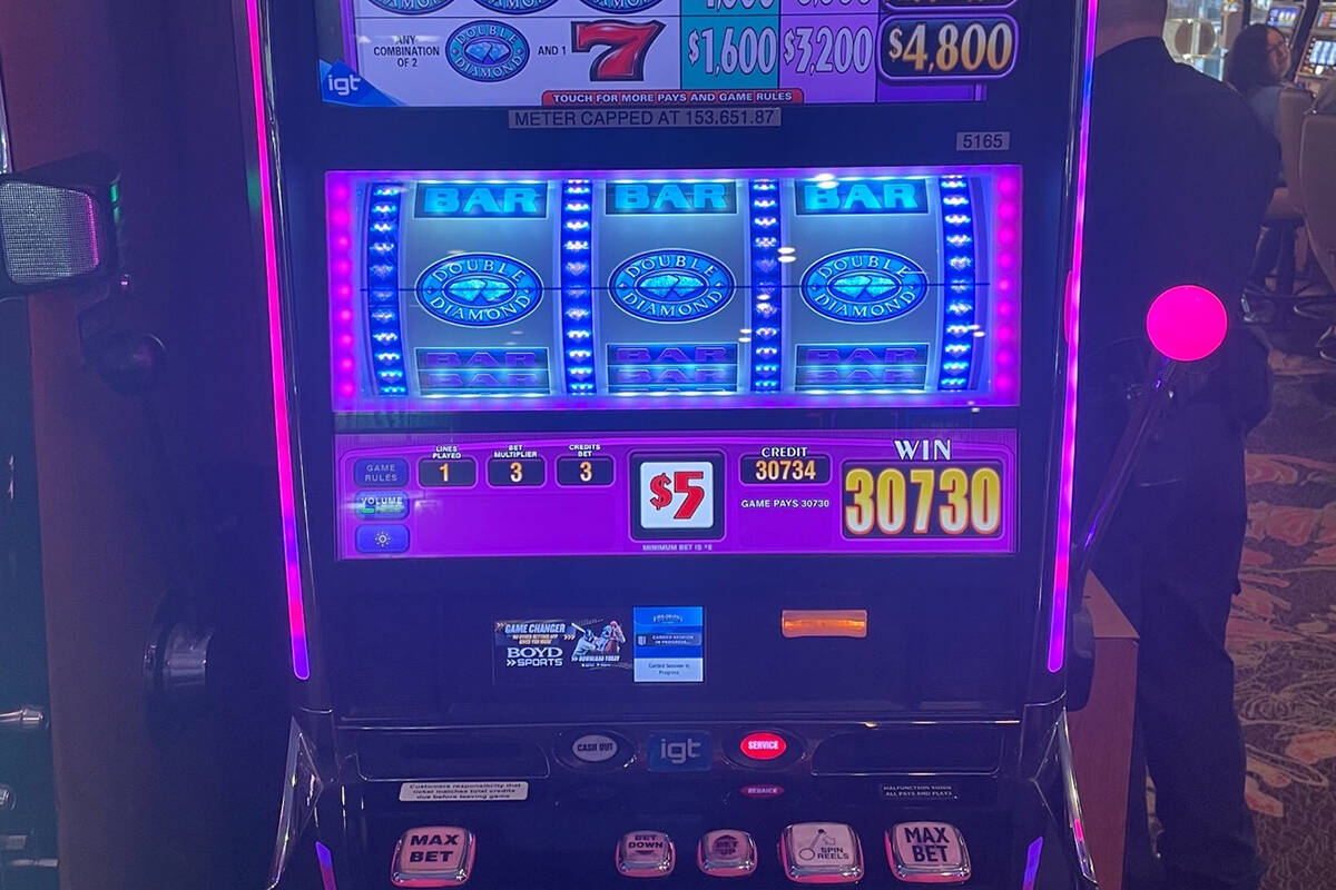 A Las Vegas visitor took home a jackpot worth more than $153,000 playing IGT’s Double Diamond ...