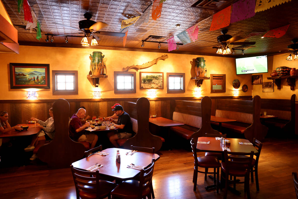 Lindo Michoacan at 10082 W. Flamingo Road in Las Vegas is shown Tuesday, Aug. 30, 2022. The res ...