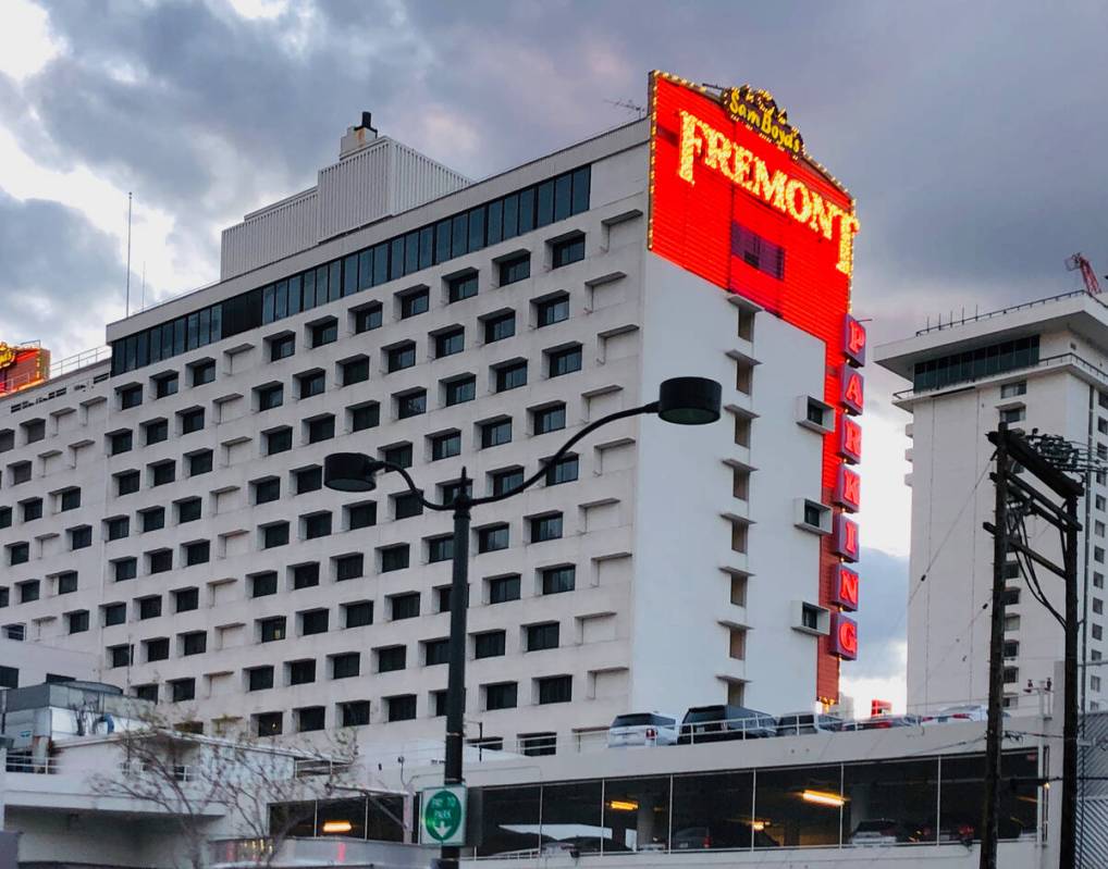 This March 14, 2020, file photo shows Fremont hotel-casino in Las Vegas. (L.E. Baskow/Las Vega ...