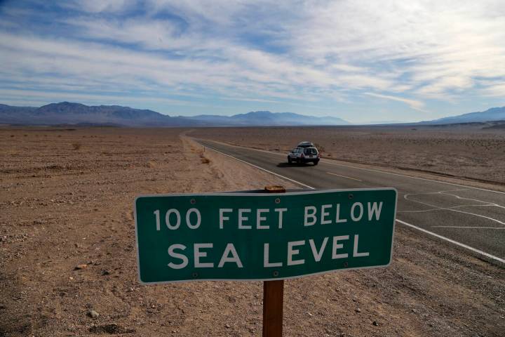 Death Valley National Park, here in a 2014 file image, might see temperatures as high as 124 de ...