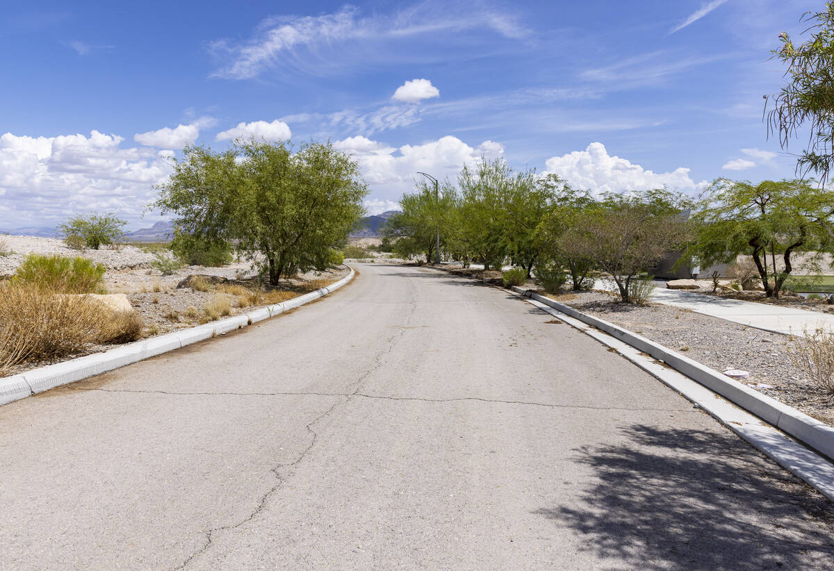 The Coyote Springs development entrance is seen near the intersection of U.S. 93 and State Rout ...