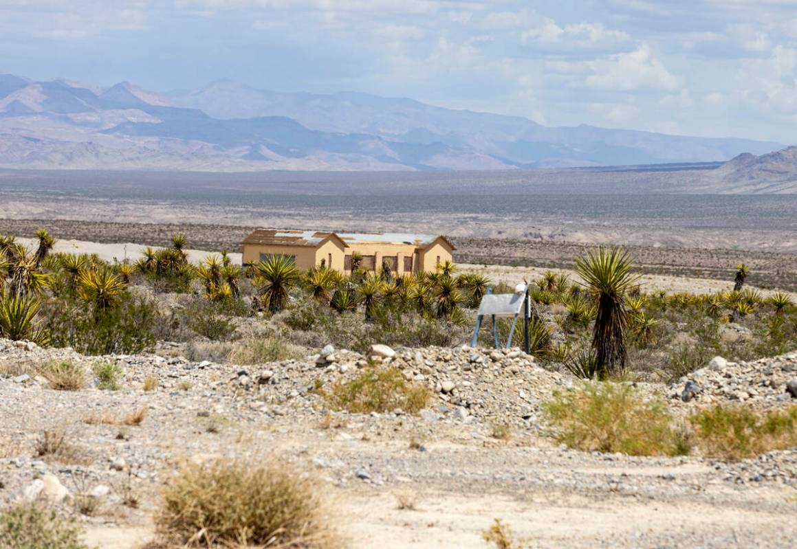 Partially demolished community center is seen at a proposed Coyote Springs development near Coy ...