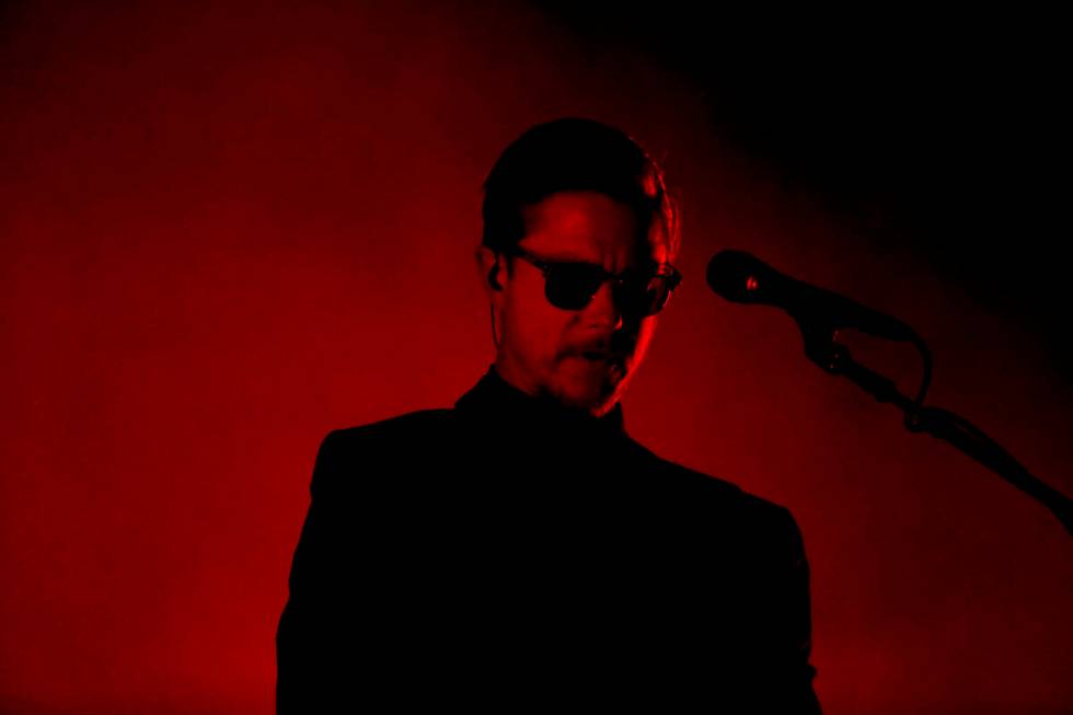 Paul Banks of the American rock band Interpol performs during the Corona Capital music festival ...