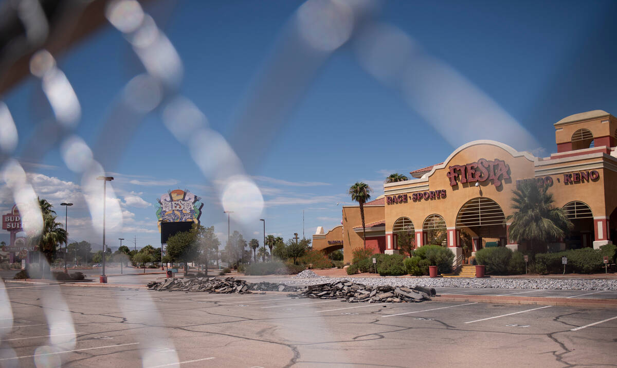 Demolition begins on the Fiesta Rancho and Texas Station hotel-casinos at Rancho Drive and Lake ...