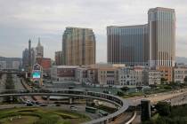 This June 3, 2018, file photo shows The Venetian Macao casino resorts at Cotai Strip in Macao ( ...