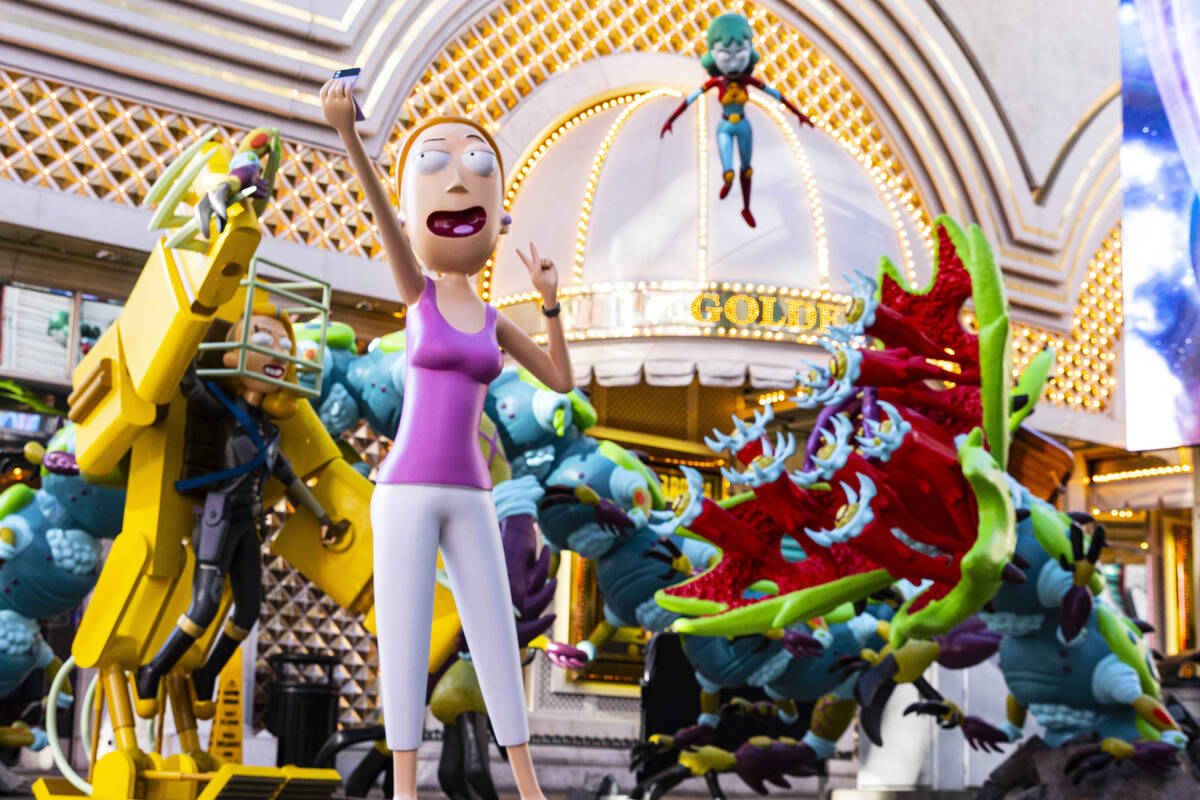 Figures of characters from the Adult Swim TV show "Rick and Morty," Space Beth, Plane ...