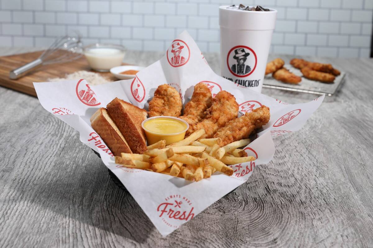 A box of Slim Chickens' tenders and fries. (Slim Chickens)