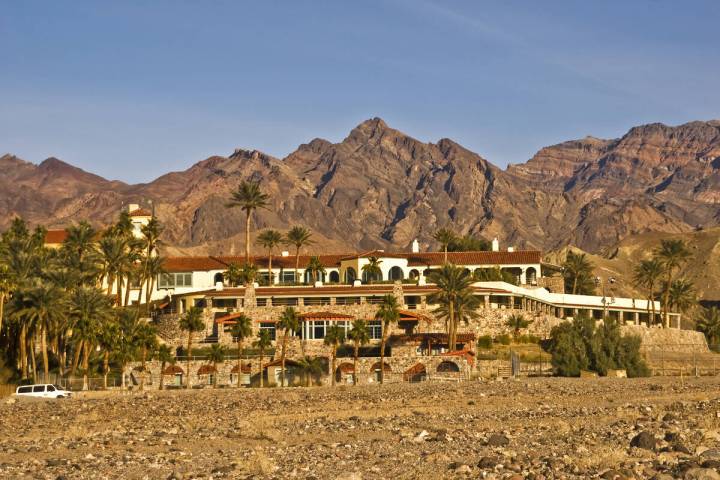 The giant thermometer at Furnace Creek in California's Death Valley National Park hit an eye-po ...