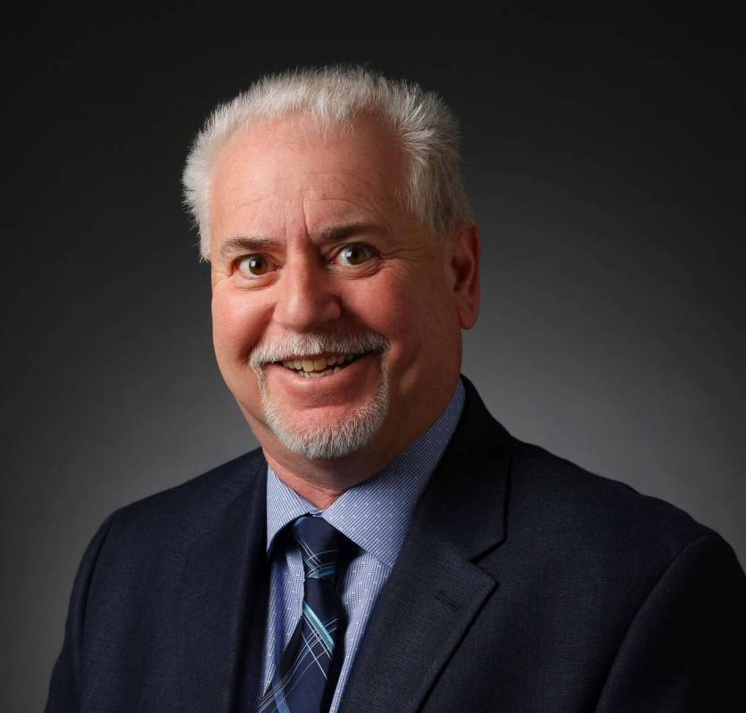 Jeff German, investigative reporter, poses for a portrait at the Las Vegas Review-Journal photo ...