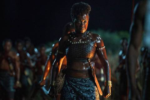 Nanisca (Viola Davis) in TriStar Pictures' "The Woman King." (TriStar Pictures)