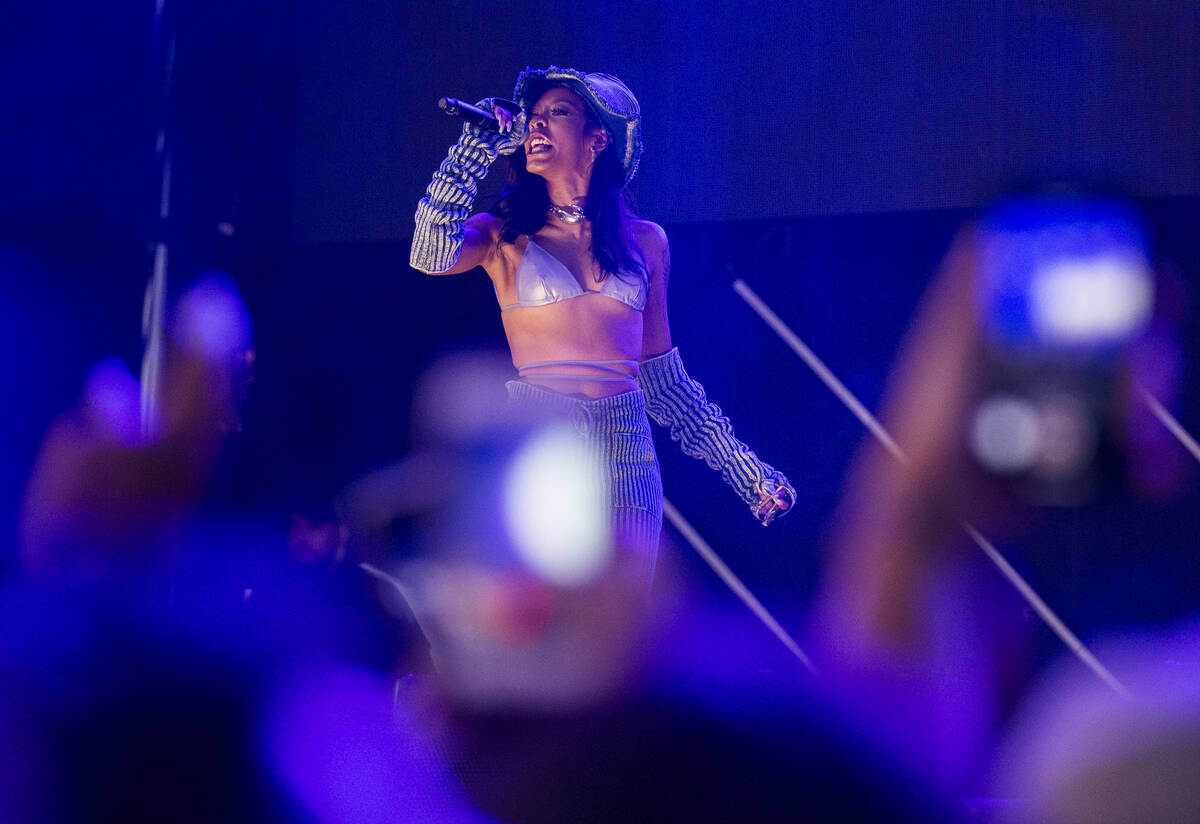 Rico Nasty performs on the Roll the Dice stage during Day N Vegas music festival on Saturday, N ...