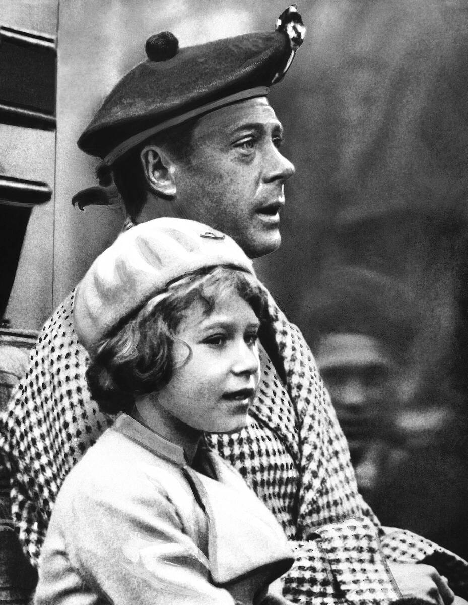 Britain's Princess Elizabeth rides with her uncle, Prince Edward, during a visit to Balmoral, S ...