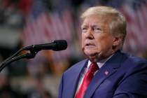 Former President Donald Trump speaks at a rally in Wilkes-Barre, Pa., Saturday, Sept. 3, 2022. ...
