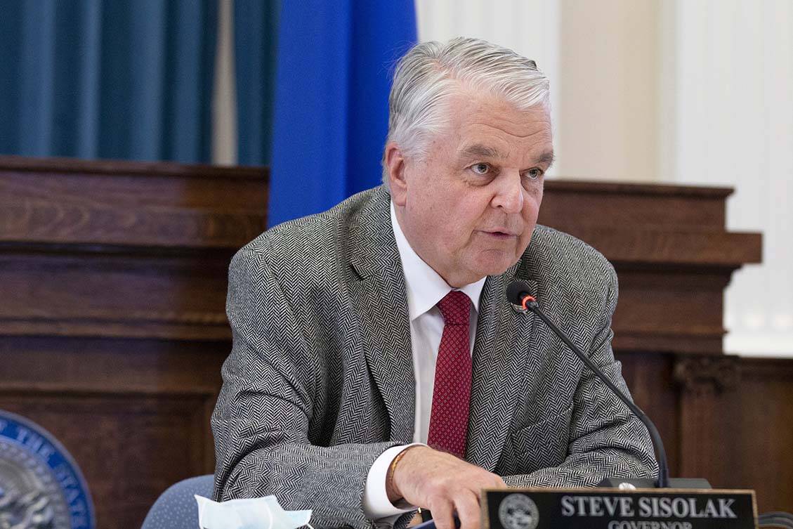 Gov. Steve Sisolak. (Colton Lochhead/Las Vegas Review-Journal)