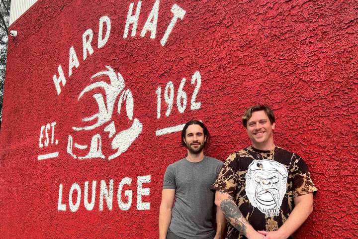 Frankie Sidoris, left, and Robby Cunningham are partners in the legendary Hard Hat Lounge, whic ...